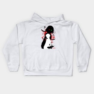 Creepy Girl Kids Hoodie